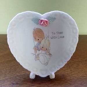 Precious Moments "To thee with love" heart plate